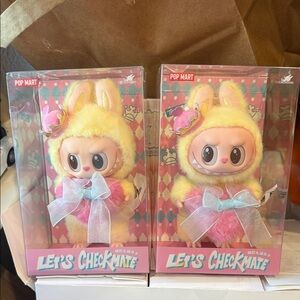 Pop Mart Let's Checkmate Yellow and Pink Doll